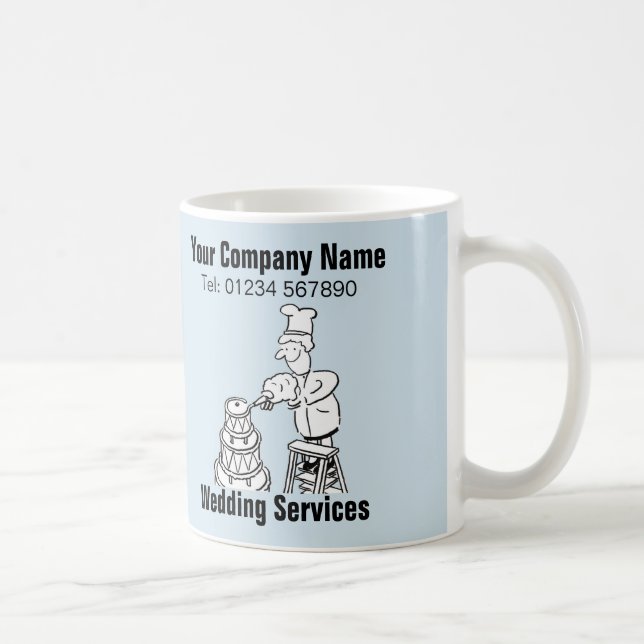 Caneca De Café Mug de Cartoon de Casamento de Negócios (Direita)