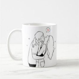 Caneca De Café Mug de Casal Romântico - Presente bonito para aman