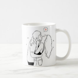 Caneca De Café Mug de Casal Romântico - Presente bonito para aman