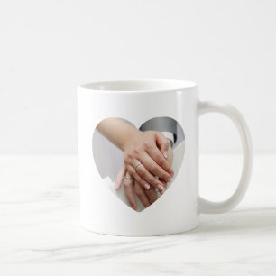 Caneca De Café Mug de Casamento Personalizado - Nome e Data Perso