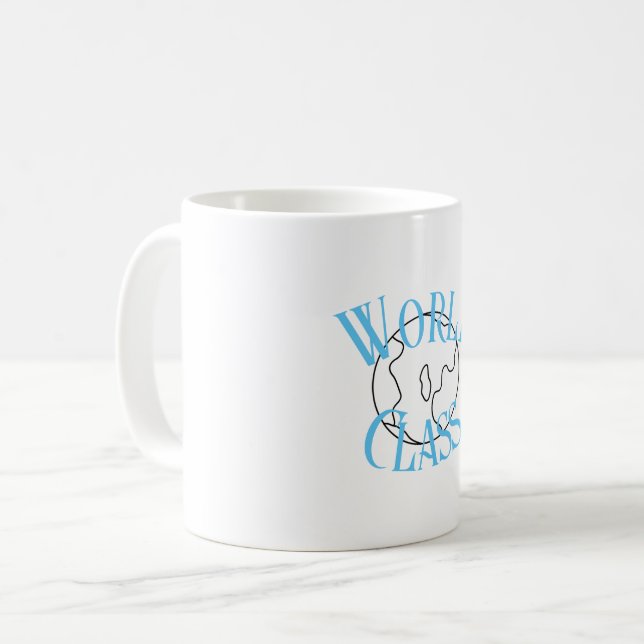 Caneca De Café Mug de classe mundial (Frente Esquerda)