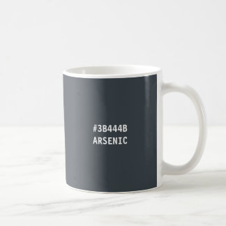 Caneca De Café Mug de código hexadecimal de cor arsênica