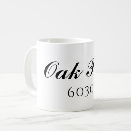Caneca De Café Mug de Código Zip Personalizado