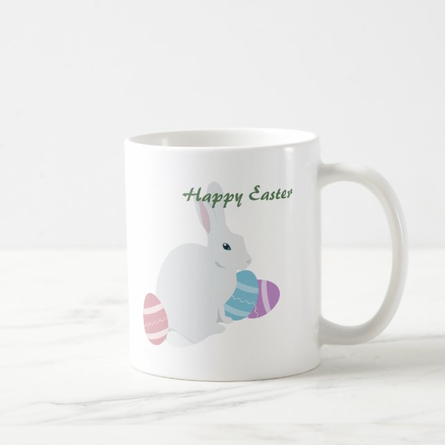 Caneca De Café Mug de coelho páscoa (Direita)