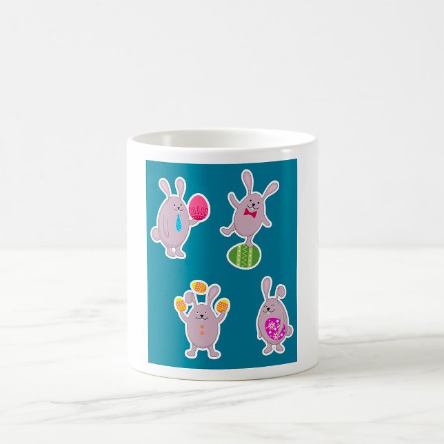 Caneca De Café Mug de coelhos páscoas (Criador carregado)
