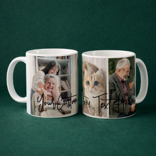 Caneca De Café Mug de Colagem de Fotografias Personalizado