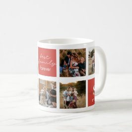 Caneca De Café Mug de Colagem de Fotos da Família Personalizada -