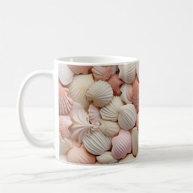 Caneca De Café Mug de conchas costeiras (Esquerda)