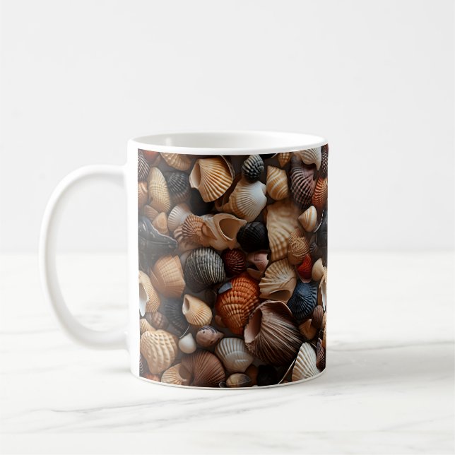 Caneca De Café Mug de conchas costeiras (Esquerda)