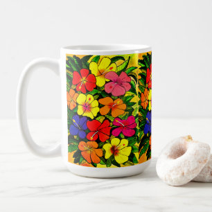 Caneca De Café Mug de cor do hibiscus