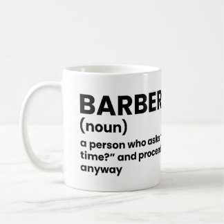 Caneca De Café Mug de Definição de Trabalho de Barber