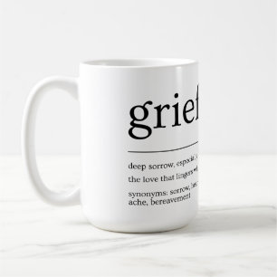 Caneca De Café Mug de definição de tristeza - Presente de violaçã