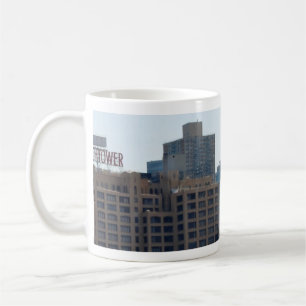 Caneca De Café Mug de edifício em torre de vigia no Brooklyn Sky