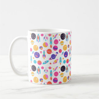 Caneca De Café Mug de Espaço Gerado por IA Retroativa