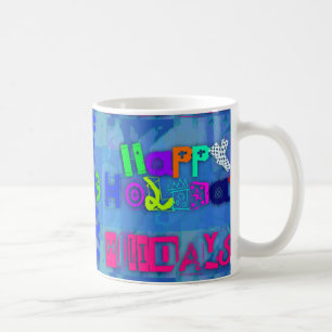 Caneca De Café Mug de Feriados Felizes Coloridos de pop