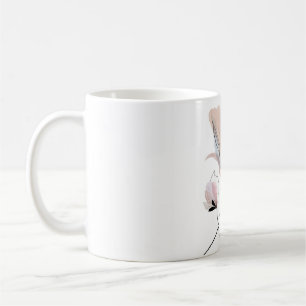 Caneca De Café Mug de Flor de Aquarela