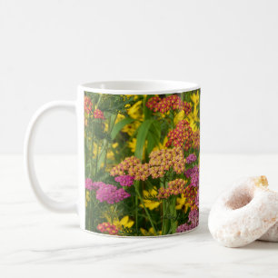 Caneca De Café Mug de Flores de Jardim Coloridas