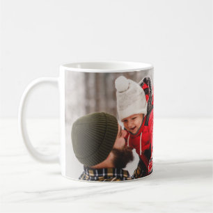 Caneca De Café Mug de Foto de Natal de Férias da Família Adorá