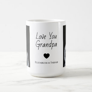 Caneca De Café Mug de Foto Personalizado - Amo Seu Avô