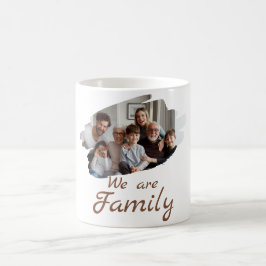Caneca De Café Mug de Fotografia da Família Simples White Brown