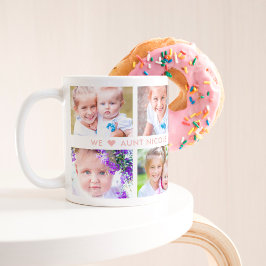 Caneca De Café Mug de Fotografia de COR EDITÁVEL com Legendas Dup