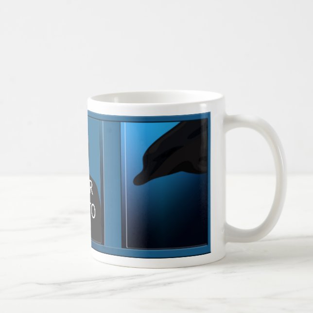 Caneca De Café Mug de Fotografia do Dolphins (Direita)