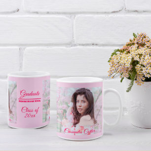 Caneca De Café Mug de Fotografia Personalizada do Formando Elegan