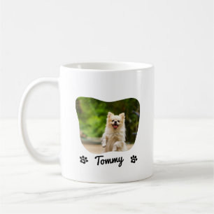 Caneca De Café Mug de Fotografia Pet Personalizado com Nome e Tip