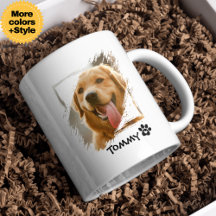 Mug de Fotografia Pet Personalizado com Nome e Tip