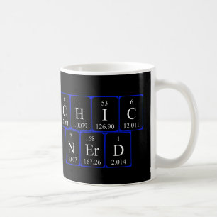 Caneca De Café Mug de frase de mesa periódica ChicNerd