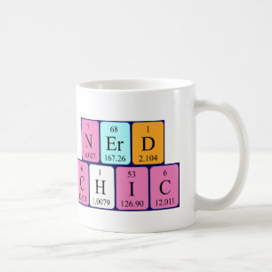 Caneca De Café Mug de frase de mesa periódica NerdChic