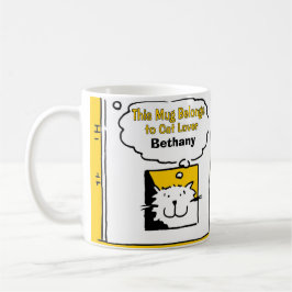 Caneca De Café Mug de Gato Personalizado
