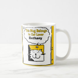 Caneca De Café Mug de Gato Personalizado