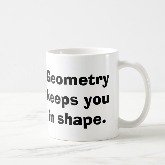 Caneca De Café Mug de Geometria Matemática (Direita)