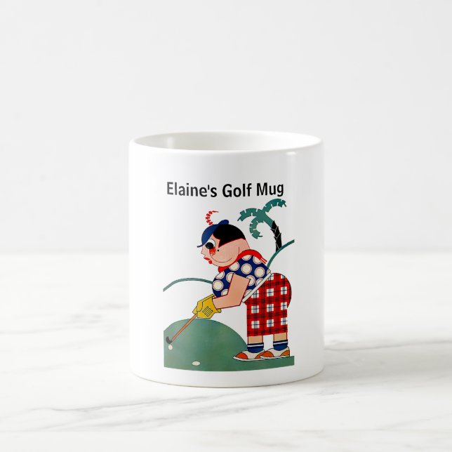 Caneca De Café Mug de Golfe Personalizado (Centro)