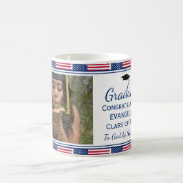 Caneca De Café Mug de Graduação de Fotos Patriótica