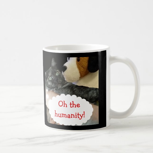 Caneca De Café Mug de humanidade de gatos relaxados por RoseWrite (Direita)