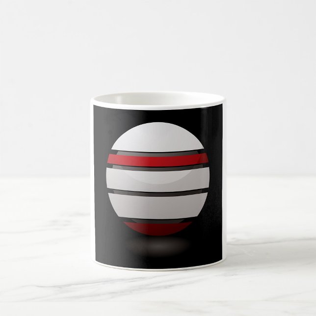 Caneca De Café Mug De Ícone Droide Vermelho E Branco (Criador carregado)