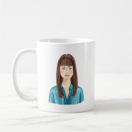 Caneca De Café Mug de imagem personalizada de aquarela