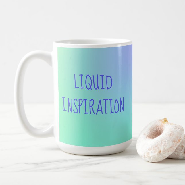 Caneca De Café Mug de Inspiração Líquida (Com Donut)