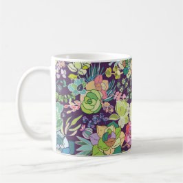 Caneca De Café Mug De Jardinagem De Cactus Suculente