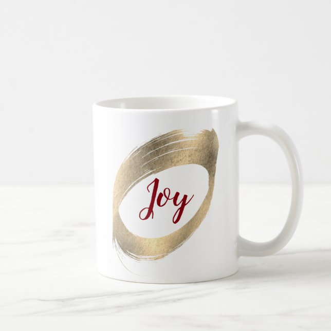 Caneca De Café Mug de Joy Joy de Texto Personalizado (Direita)