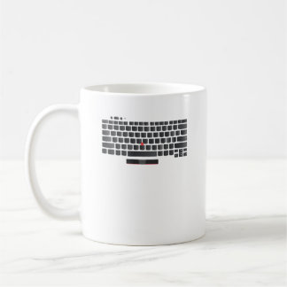 Caneca De Café Mug de layout do teclado do Lenovo Thinkpad