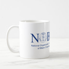 Caneca De Café Mug de logotipo azul NOBCChE