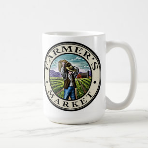 Caneca De Café Mug de mercado do agricultor