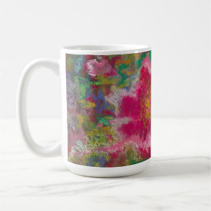 Caneca De Café Mug de Monograma de Flor Selva