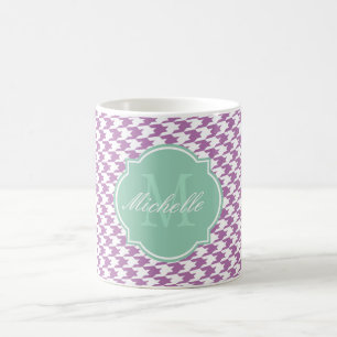 Caneca De Café Mug de Monograma de Orquídea Radiante