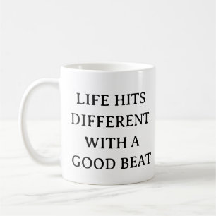 Caneca De Café Mug De Música Para Lover - A Vida Atinge Diferente