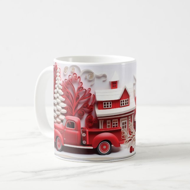 Caneca De Café Mug de Natal da Casa de Inverno (Frente Esquerda)