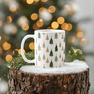 Caneca De Café Mug de Natal Moderno e Minimalista